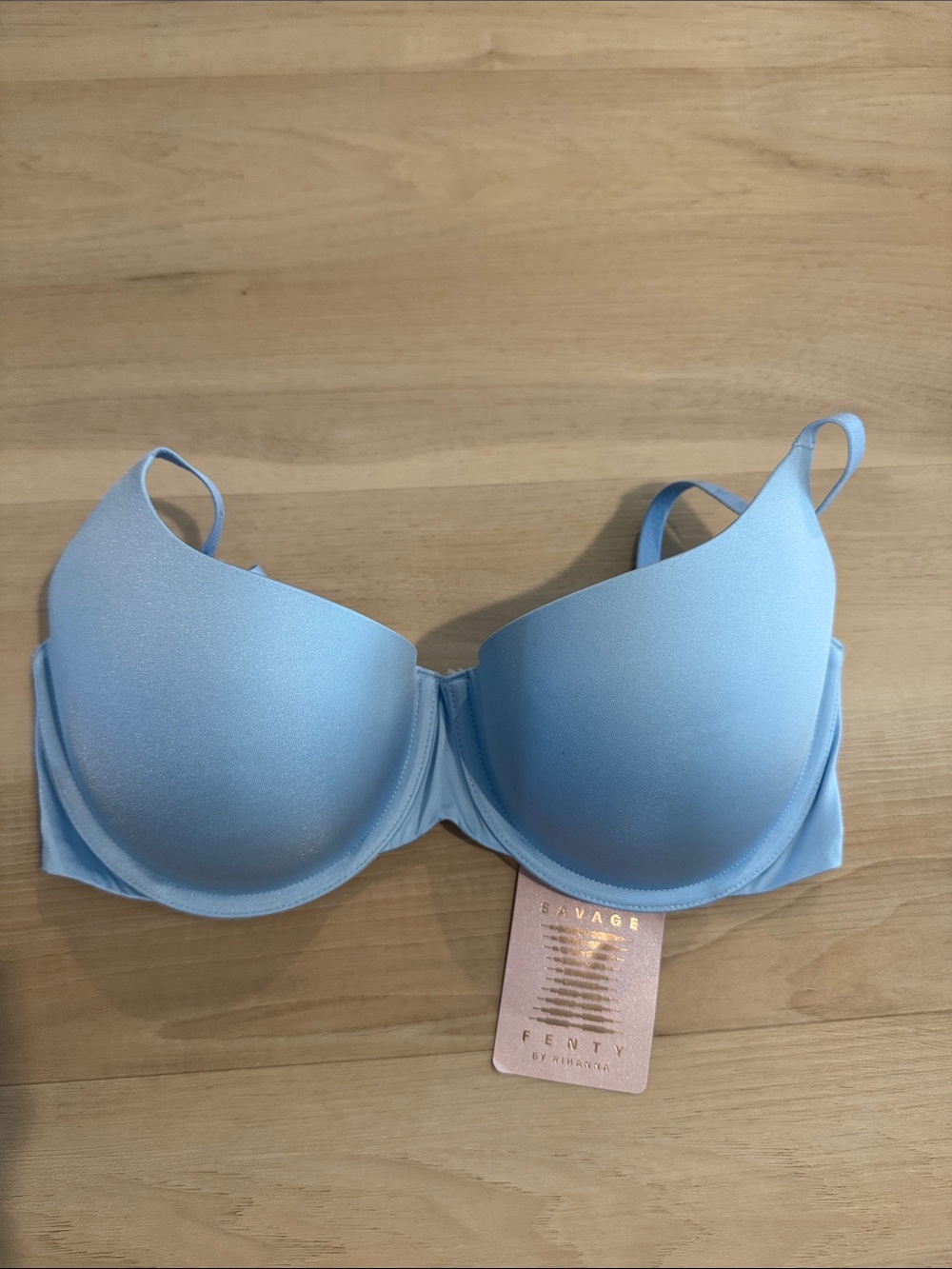 Savage X Fenty Light Blue Molded T-Shirt Bra